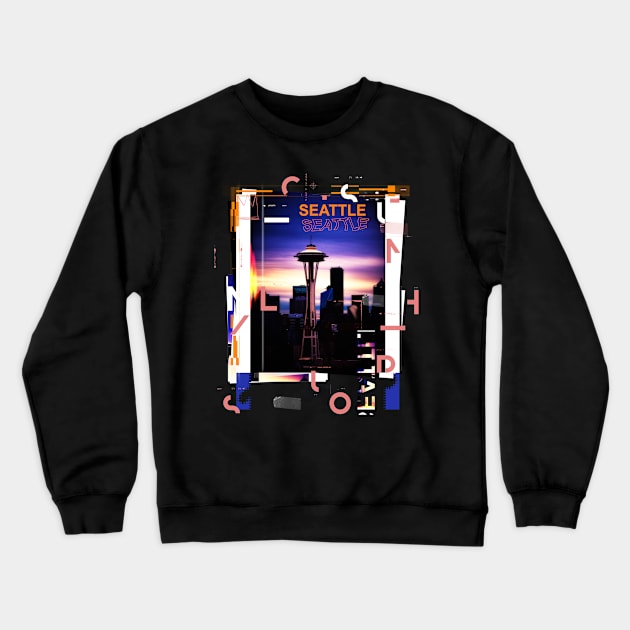 Seattle Crewneck Sweatshirt by remixer2020